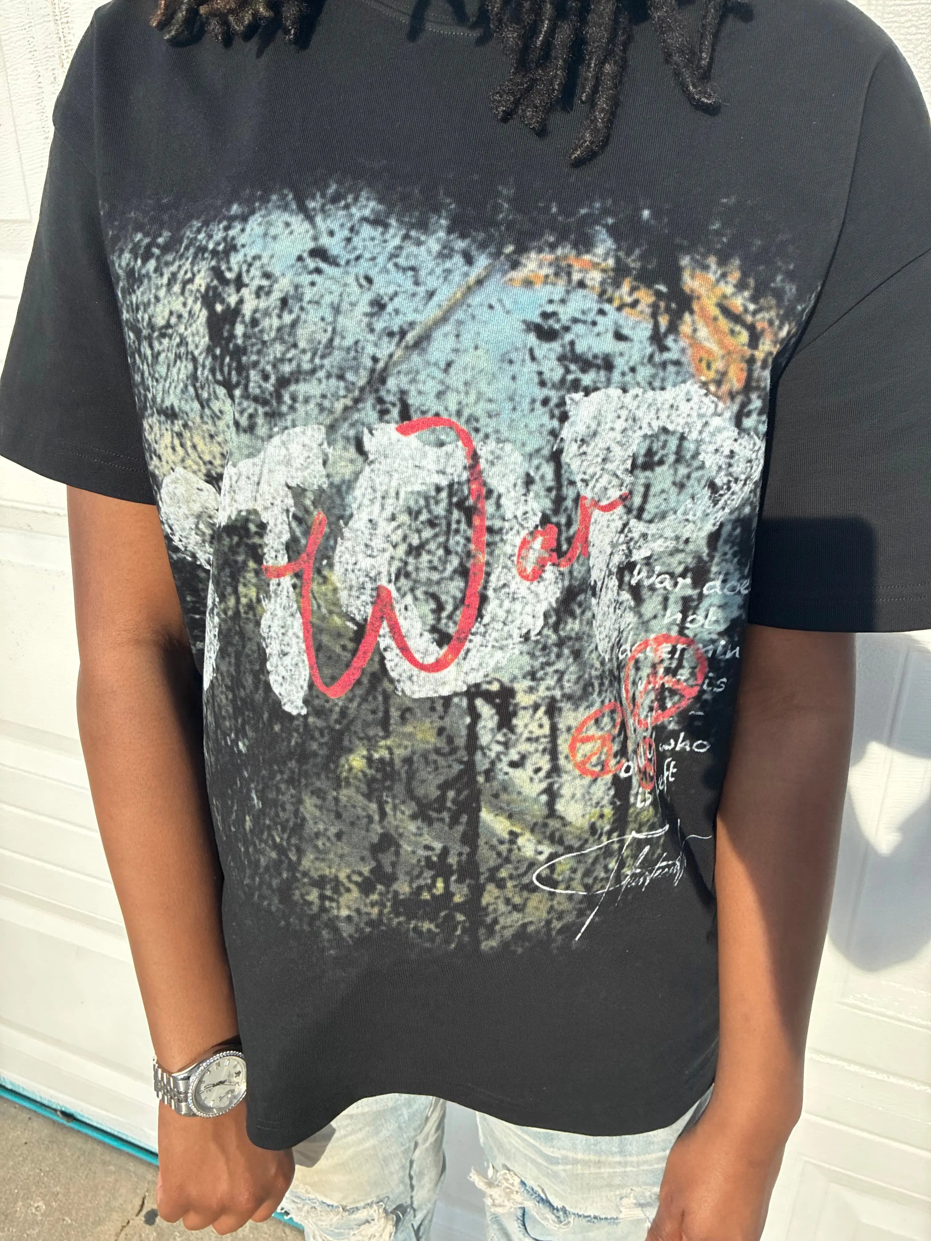 THIRTEENTH “ STOPWAR SIGNATURE “ BLACK TEE ThirteenthXlll